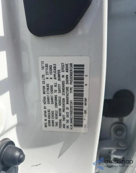 2014 Acura Rlx Advance from USA, damaged, VIN JH4KC1F90EC007241